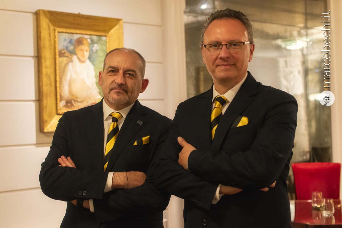 I maîtres e sommeliers Vincenzo Scaraglia e Stefano Aceto
