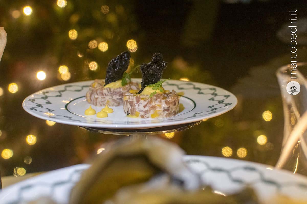 Tartare di ricciola al mais
