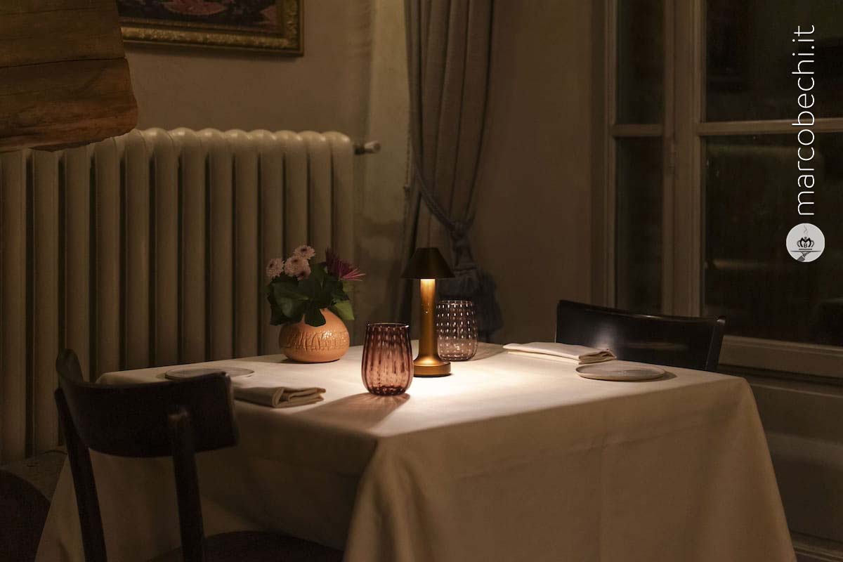 Un dettaglio della sala ristorante
