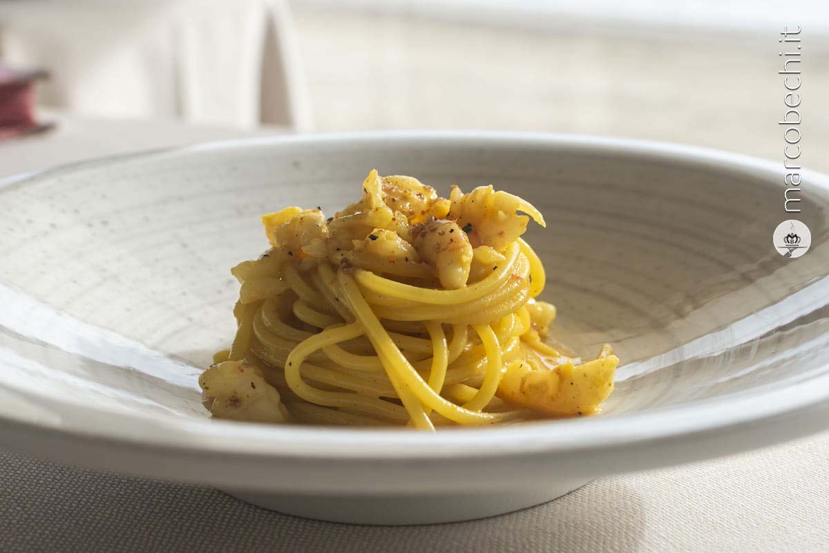 Spaghetto croccante allo zafferano