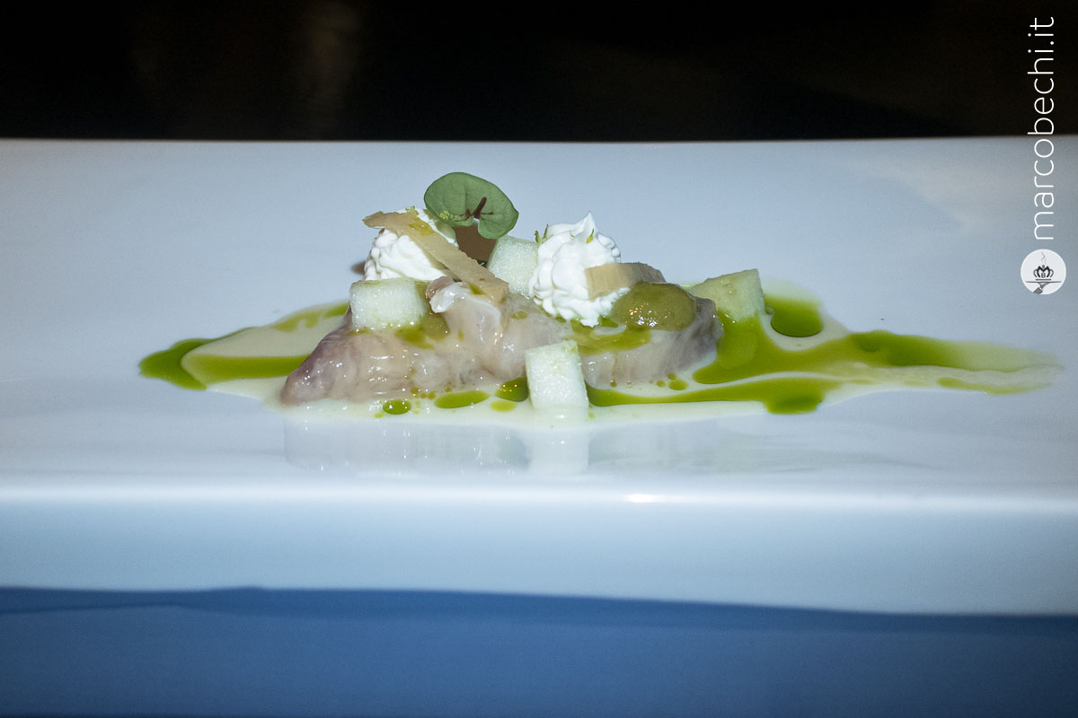 Ricciola, Mela Verde e Zenzero