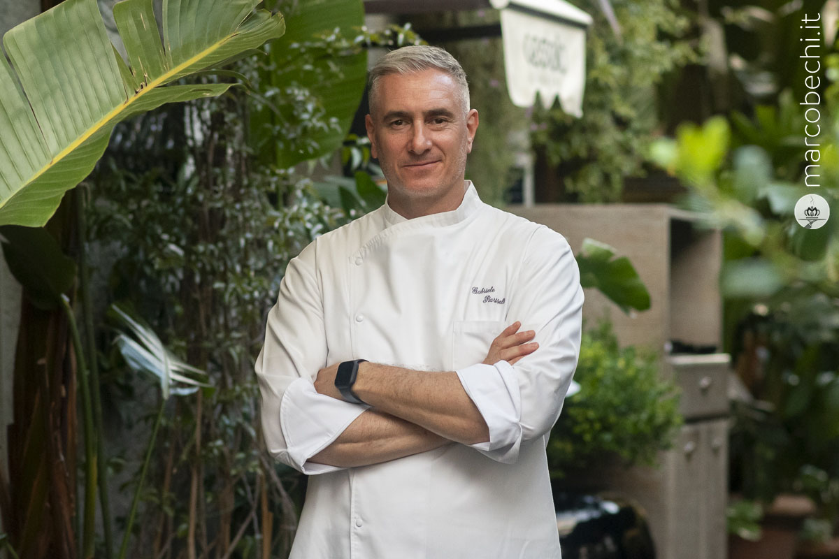 Lo chef Gabriele Rastrelli