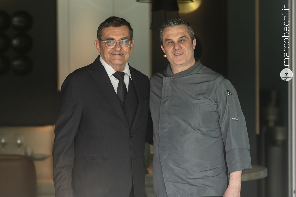 il Restaurant Manager Nicola Locci e lo chef Emiliano Lombardelli