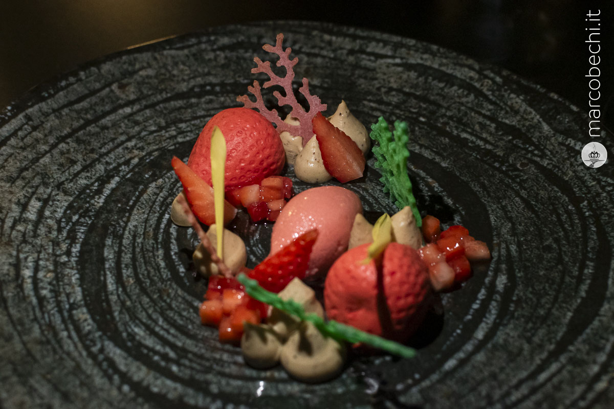 Fragola, pistacchio e Morellino