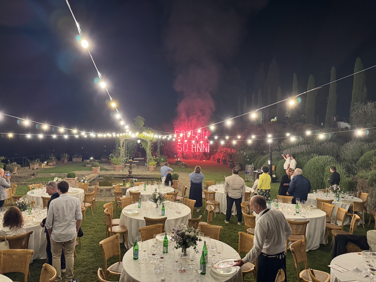 Il culmine della cena a Capannelle