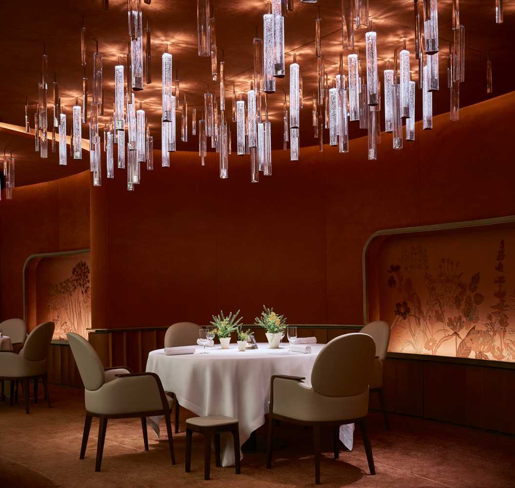 La Pergola Dining Table with Background - Photo by Antonio Saba