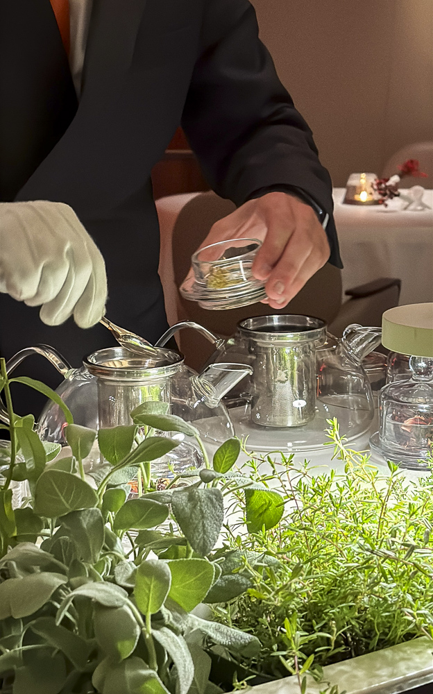 La preparazione dell'infuso finale