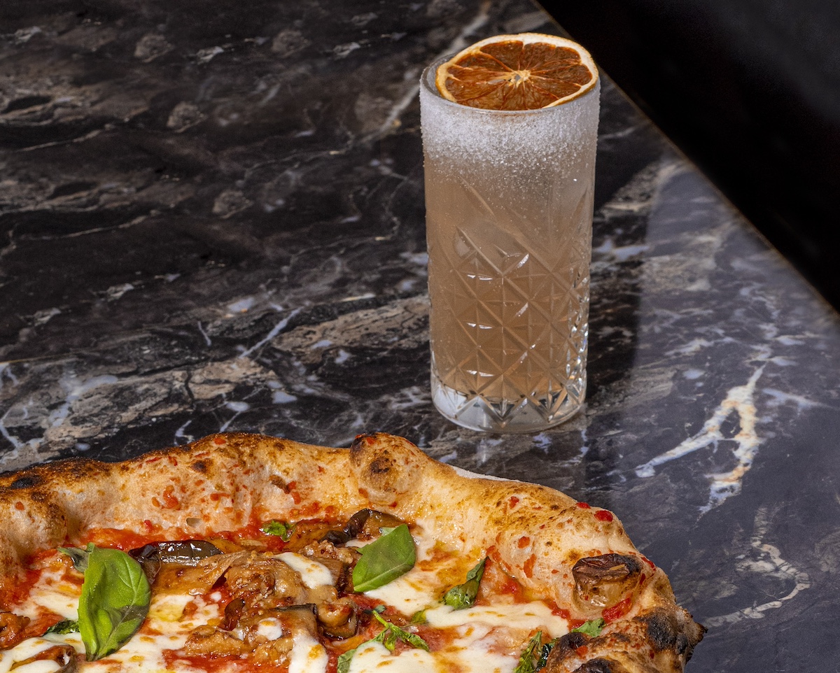 Pizza e cocktail