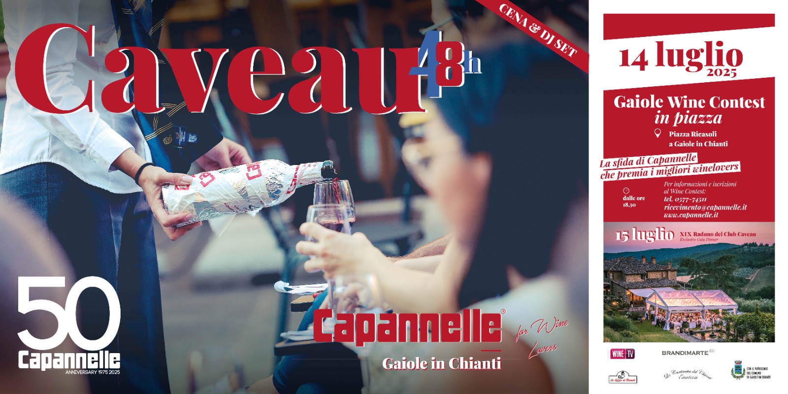 Capannelle festeggia 50 anni con il 10^ Gaiole Wine Contest