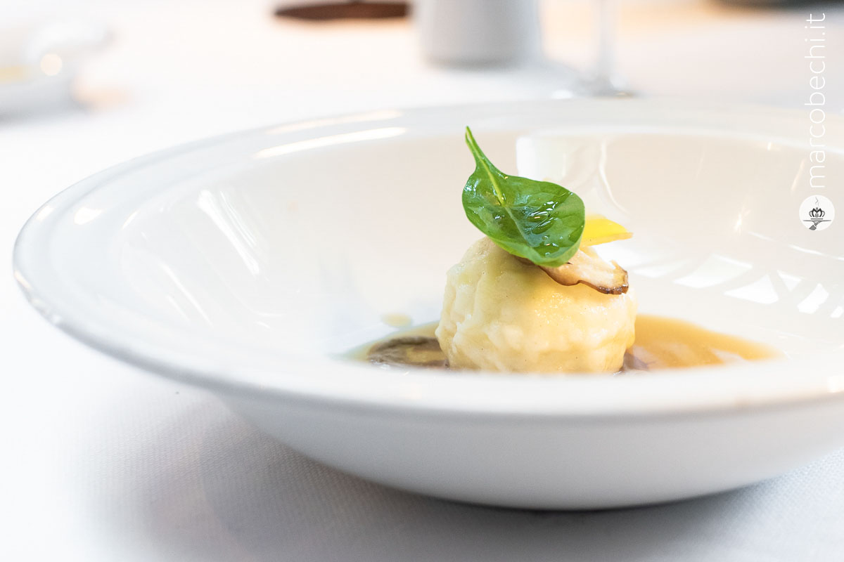 Gnudi di ricotta e funghi porcini