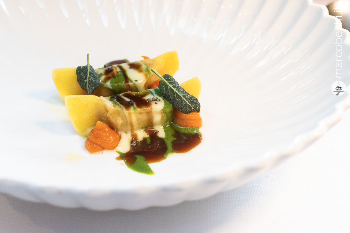 Tortelli ripieni di coniglio alla cacciatora