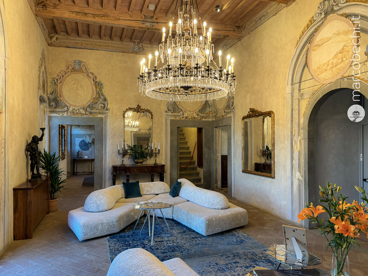 L'interno di Villa Petriolo