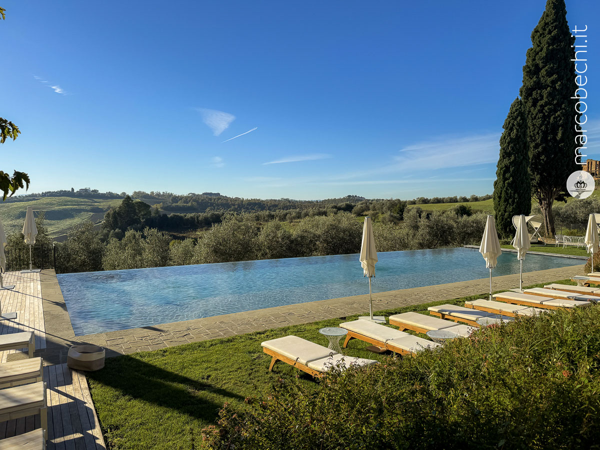 La piscina a Villa Petriolo