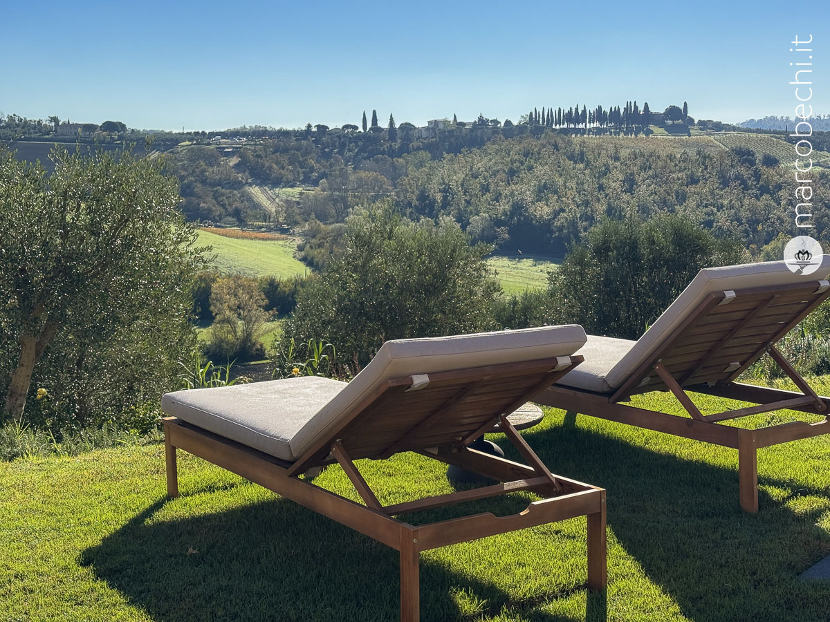 La campagna intorno a Villa Petriolo