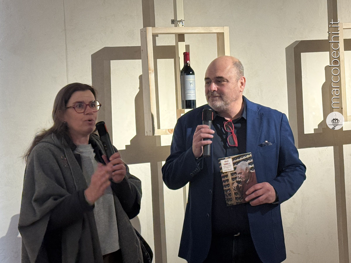 David Taddei all'inaugutazione della mostra dedicata a Gambelli