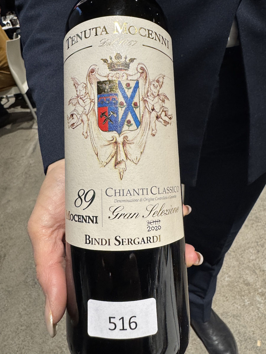 Chianti Classico Gran Selezione Mocenni 89 annata 2020 di Bindi Sergardi