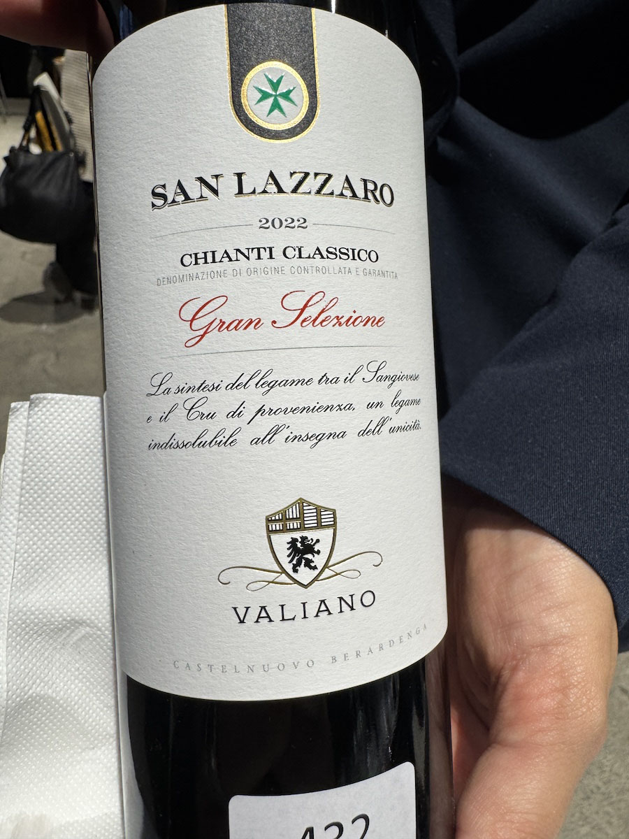 Chianti Classico Gran Selezione San Lazzaro annata 2022 di Fattoria di Valiano