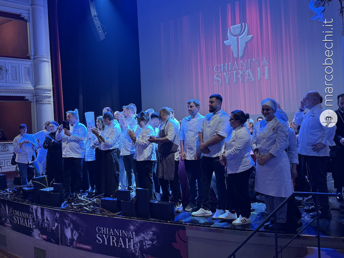 Gli chef a fine serata del 7 marzo