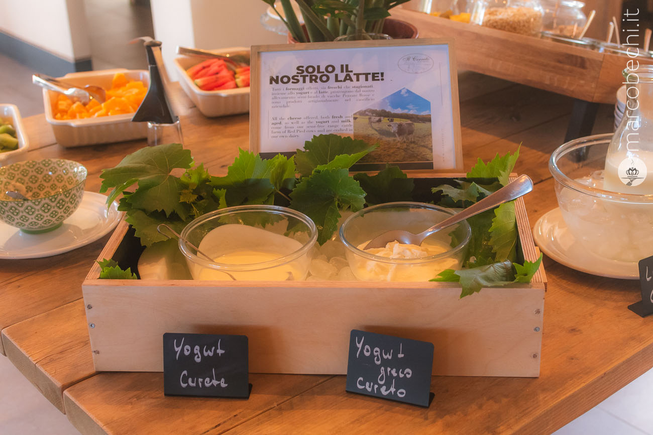 Una parte del buffet della colazione