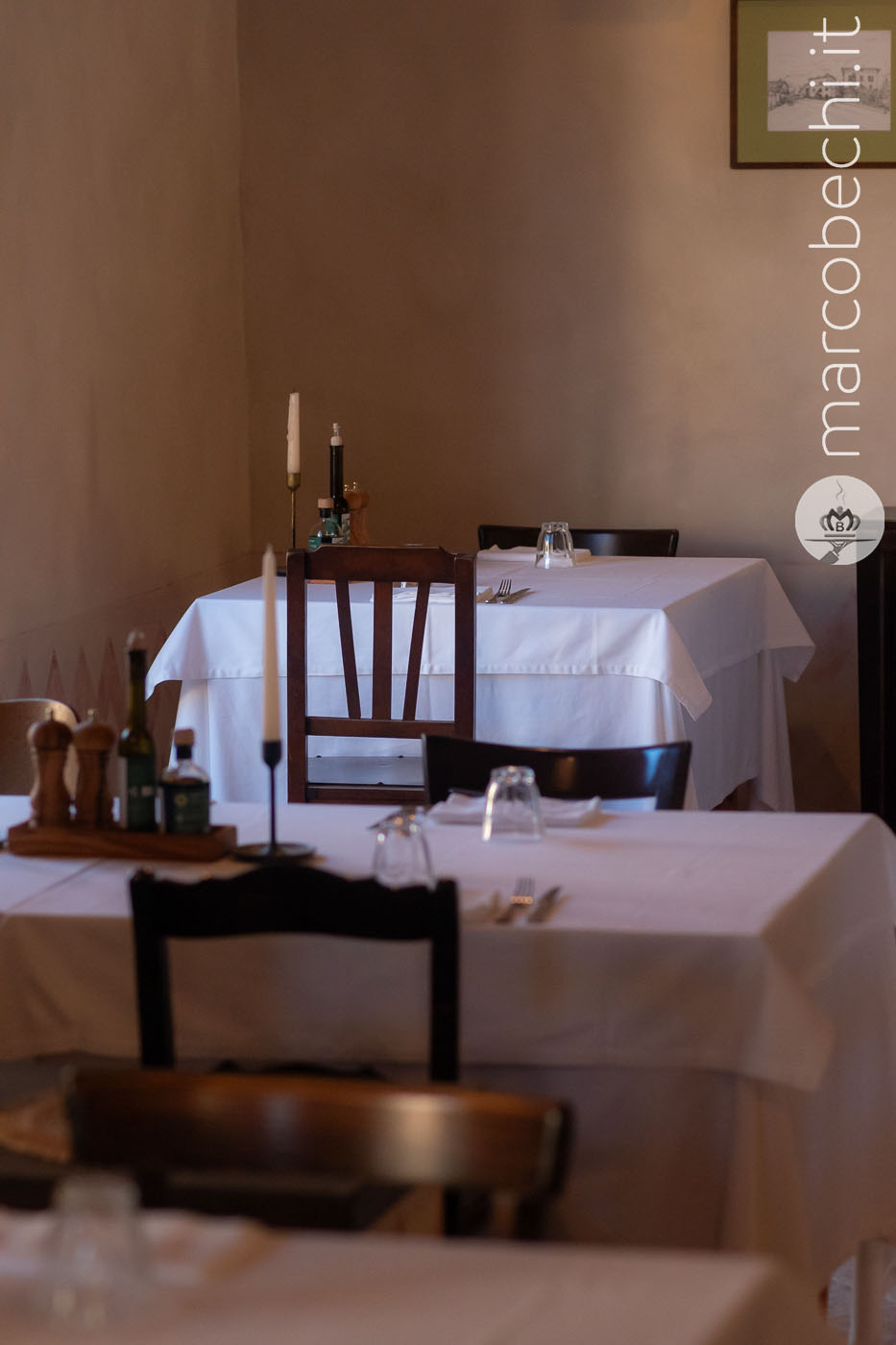 La sala dell'Osteria del Borgo