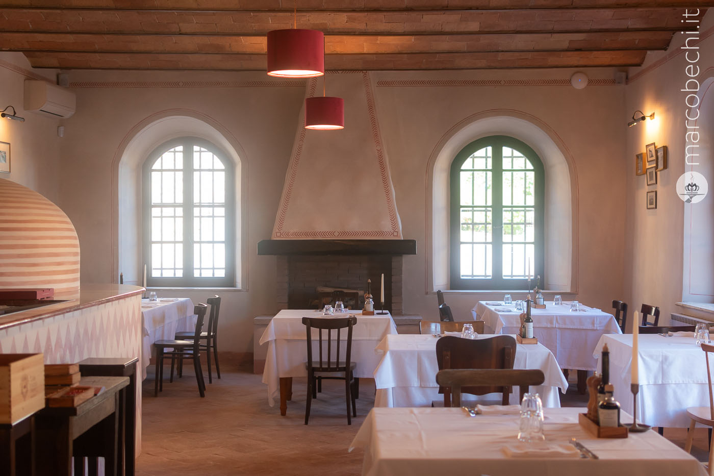 La sala dell'Osteria del Borgo