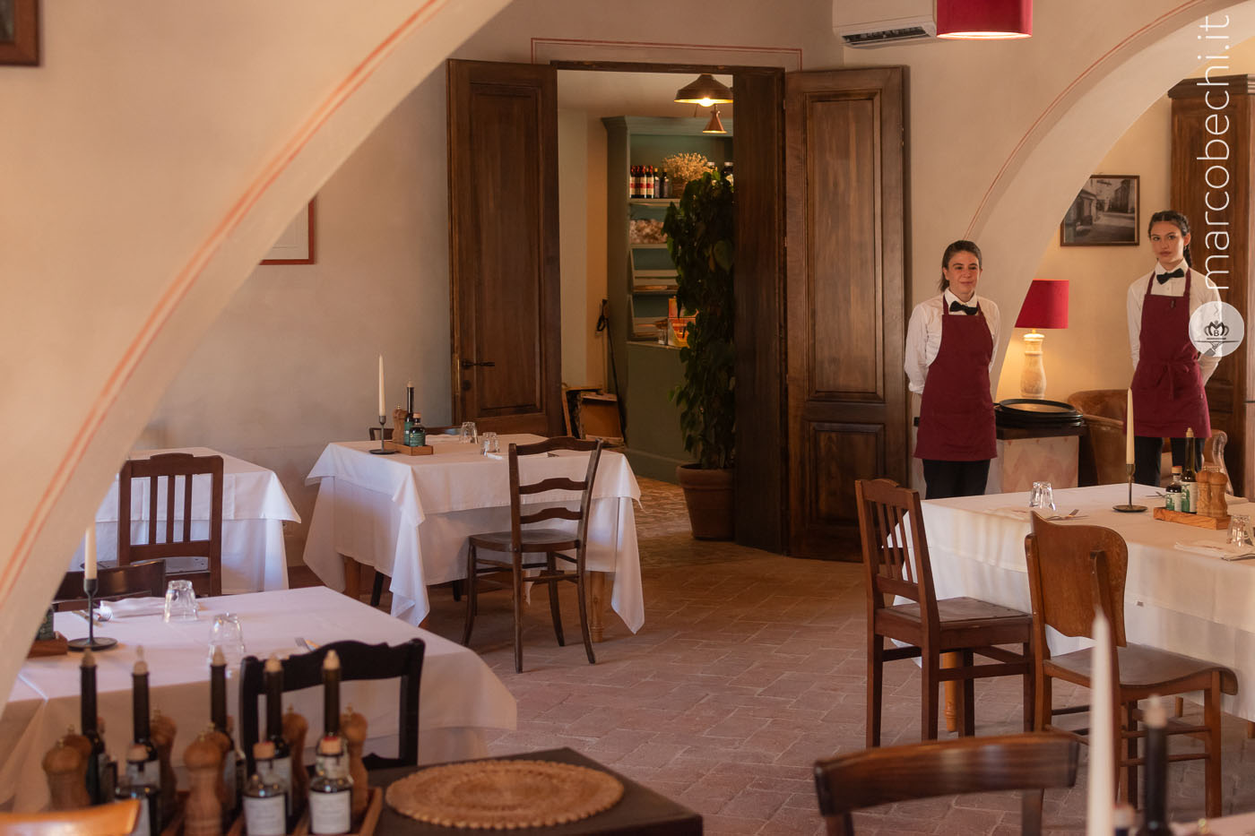 I tavoli dell'Osteria del Borgo