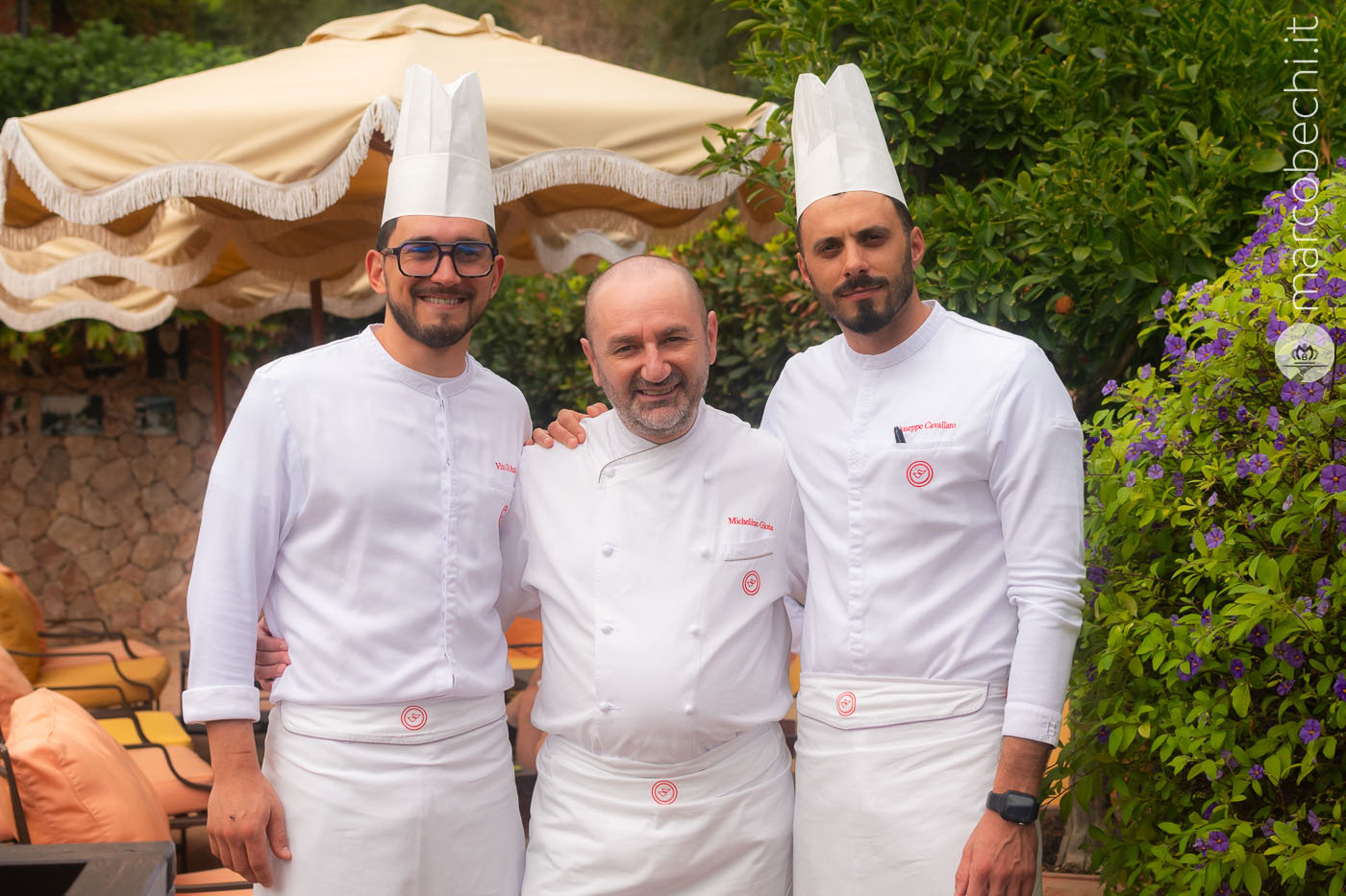 Vito Di Anna - Pastry Chef, Michelino Gioia - Group Executive Chef, Giuseppe Cavallaro - Head Chef 